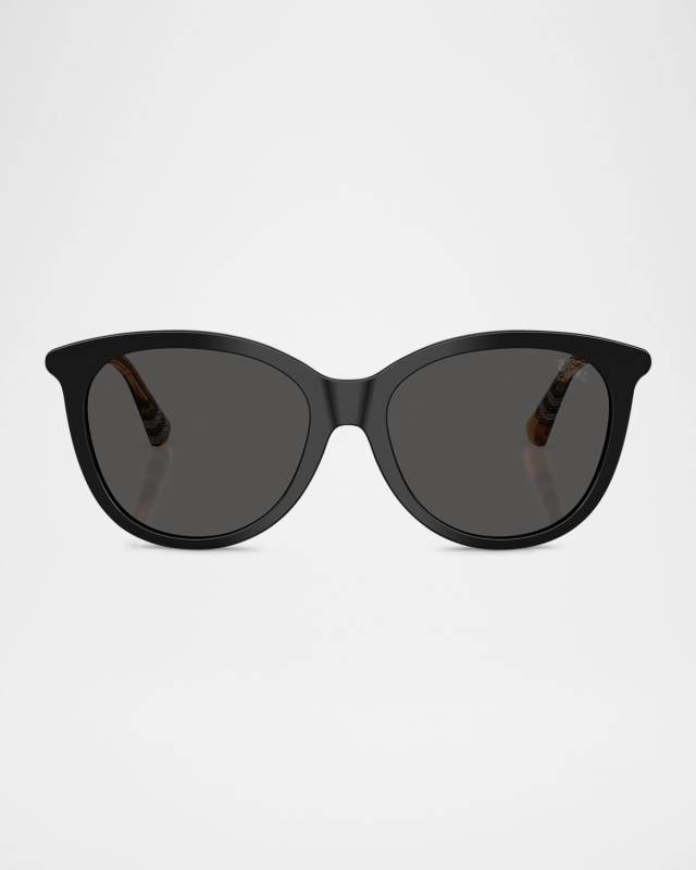 BE4455F Round Acetate Sunglasses